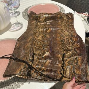 Meshki size small snake print dress